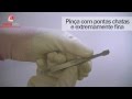 Video - Pinça com Ponta Tipo Espátula em Aço Inox - BST34