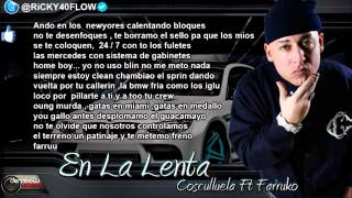 Cosculluela Ft Farruko - En la Lenta (Con Letra) Video Lirics 2013