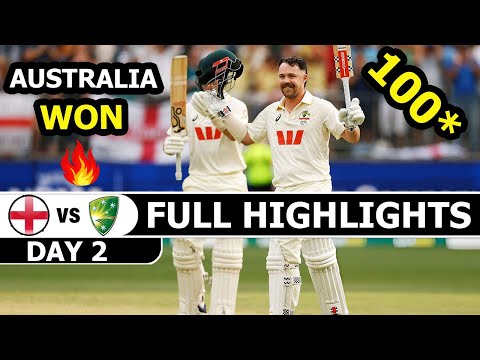 Australia Vs England Full Highlights 1st Test Match 2025 Day 2 | Aus Vs Eng
