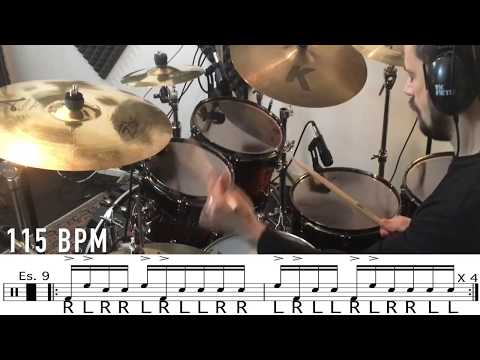 Sticking Pattern N' 9 (Gary Chaffee)  By Daniele Landi #garychaffee #stickingpattern #drumset #drums