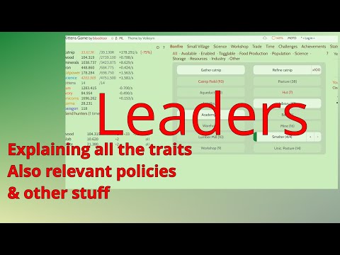 Kittens Game Tutorial: Leaders