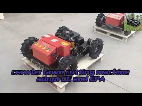 petrol brushless DC motor electric motor driven remote controlled robot slope mower