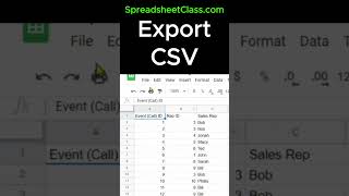How to export / download a CSV from Google Sheets