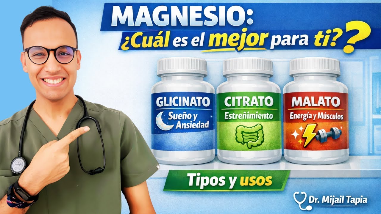 LOS 7 MEJORES TIPOS de MAGNESIO que EXISTEN (Suplementos de magnesio)