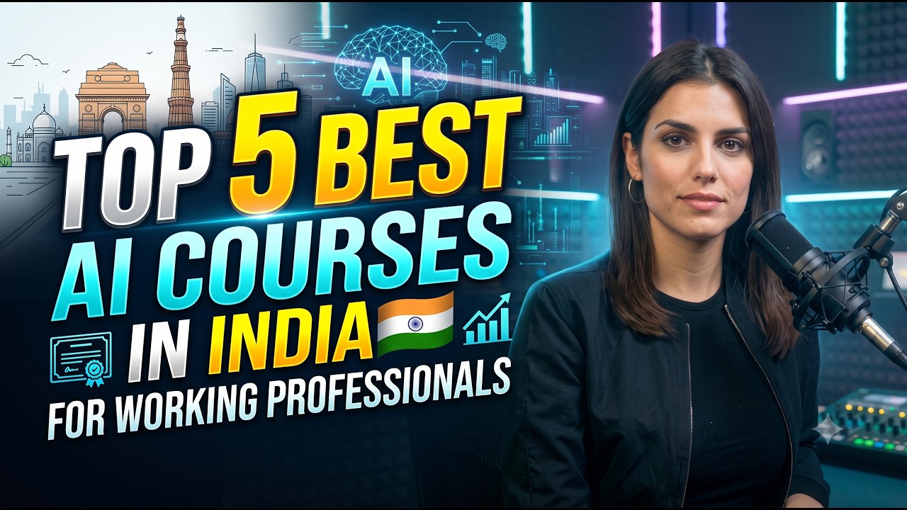 Top 5 Best AI Courses For Working Professionals in India in 2026 | I Compared 50+ Courses — video thumbnail