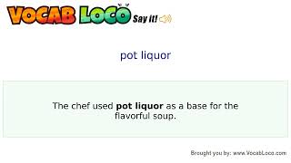 Video thumbnail for pot liquor