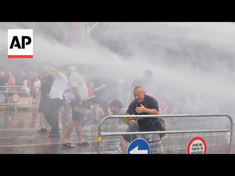Protesters clash with police over Trump family-linked resort in Albania