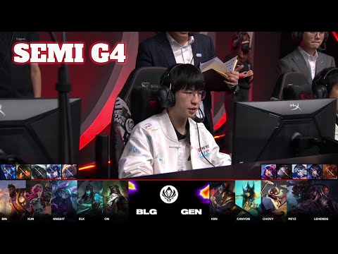 BLG vs GEN - Game 4 | Semi Final LoL MSI 2024 Main Stage | Bilibili Gaming vs Gen.G G4 full game