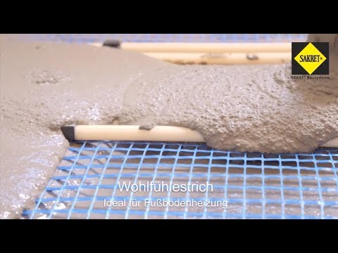 Schnell und sicher zum Ziel – SAKRET ZementFließEstrich ZFE fast