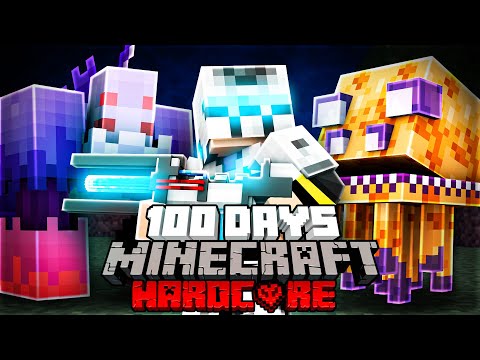 I Survived 100 Days in an ALIEN INVASION in Hardcore Minecraft