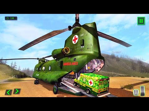 US Army Transporter Ambulance Driving Rescue Simulator Android Gameplay