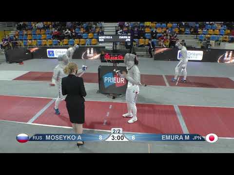 2022 152 T32 14 F S Individual Orleans FRA GP 4 MOSEYKO RUS vs EMURA JPN