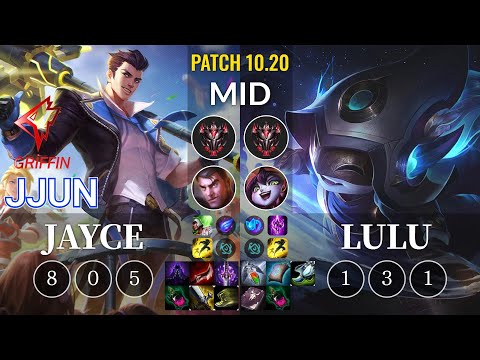 GRF jjun Jayce vs Lulu Mid - KR Patch 10.20