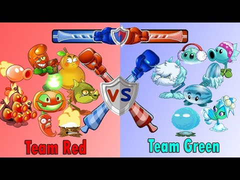 Plants vs. Zombies 2  - Team Red  vs Team  Green