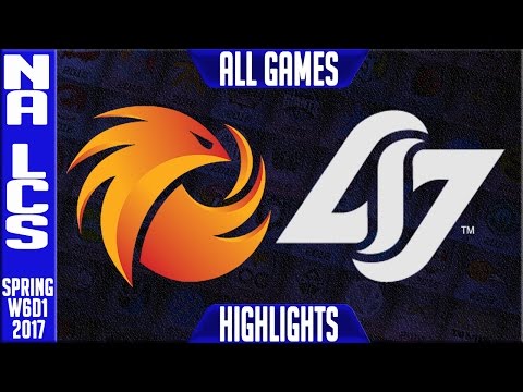 Phoenix 1 vs CLG Highlights All Games - NA LCS W6D1 Spring 2017 - P1 vs CLG All Games