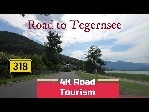 Driving Germany: B318 & B307 Holzkirchen - Tegernsee - 4K drive on the main access road to Tegernsee