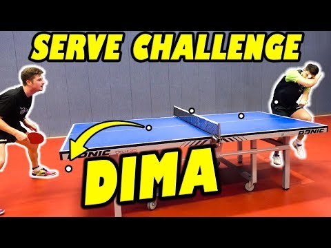 Dimitrij Ovtcharov's Serves vs TableTennisDaily's Dan!