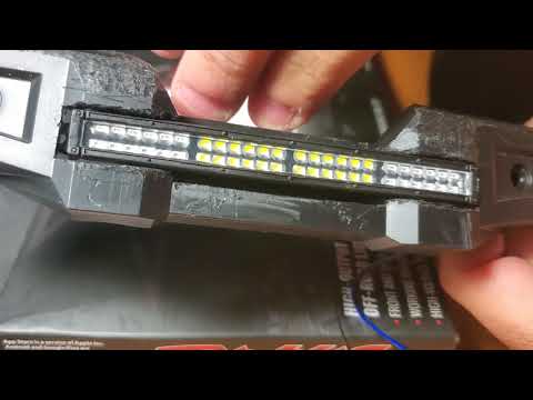 Traxxas Xmaxx High Output Light Kit installed in Custom Rear Bumper like the Maxx