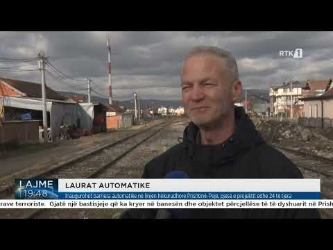 Inaugurohet barriera automatike në linjën hekurudhore Prishtinë-Pejë, pjesë e projektit 24 të tjera