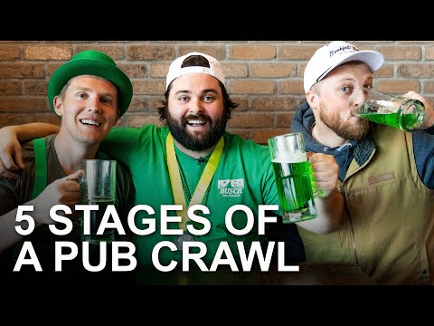 5 Stages of a Pub Crawl
