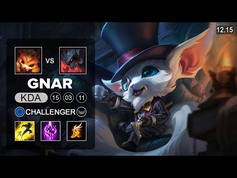 Gnar vs Aatrox Top - EUW Challenger - Patch 12.15 Season 12