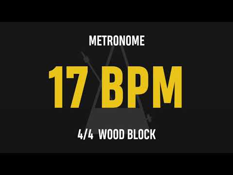 17 BPM 4/4 - Best Metronome (Sound : Wood block)