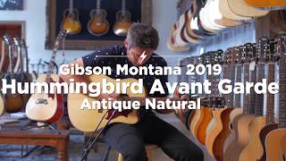 Video thumbnail for Gibson Montana 2019 Hummingbird Avant Garde Antique Natural | CME Quick Riff | Nathaniel Murphy by Chicago Music Exchange