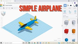 TINKERCAD - HOW TO MAKE SIMPLE AIRPLANE (TUTORIAL)