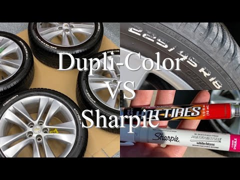 Tire Paint Pen Dupli-Color vs Sharpie 6 month review