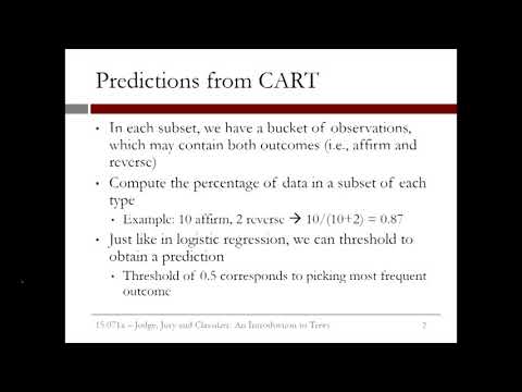 4.2.5 An Introduction to Trees - Video 3: Splitting and Predictions