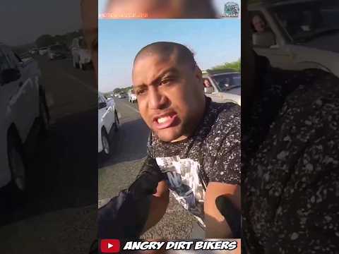 Bikers mirror slap goes wrong #roadrage #bike
