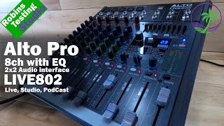 Video thumbnail for Features & Benefits of the Alto Professional Live 802 | 8-Channel / 2-Bus Mixer with 5 XLR Inputs by expert island