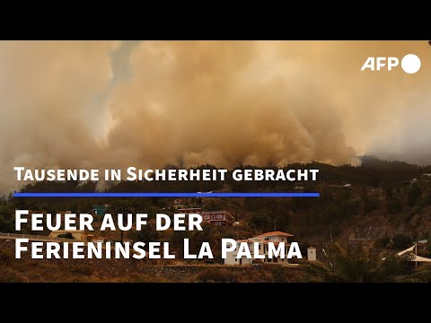 Video Thumbnail: Feuer auf Ferieninsel La Palma - 2500 Menschen müssen Häuser verlassen | AFP