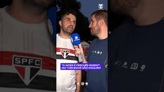 A torcida do São Paulo está confiante para o duelo de logo mais contra o Internacional #Shorts