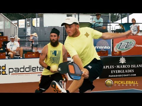 Men’s Doubles 19+ Gold from US Open Pickleball Championships with Commentary by Morgan Evans 2017