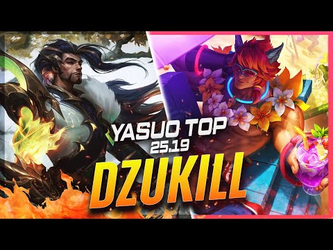 Dzukill - Yasuo vs Sett TOP Patch 25.19 - Yasuo Gameplay