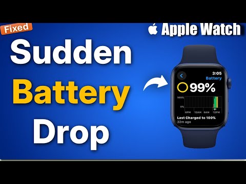 Apple Watch Battery drops suddenly : Fix