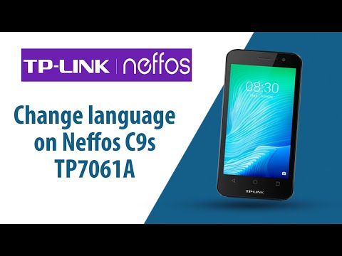 How to change language on Neffos C9s TP7061?