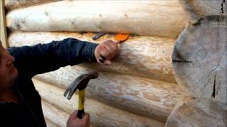 Правильная конопатка сруба своими руками - Видео онлайн