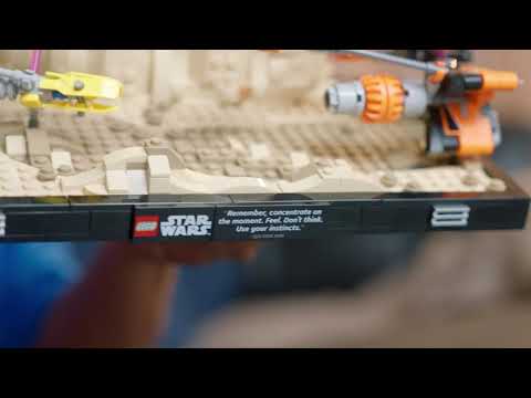 Vidéo LEGO Star Wars 75380 : Diorama de la course de podracers de Mos Espa
