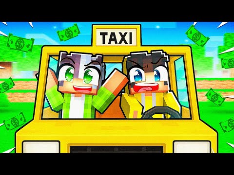 24 Saat Boyunca Taksici Olup Zengin Oldum! 🚕 | Minecraft