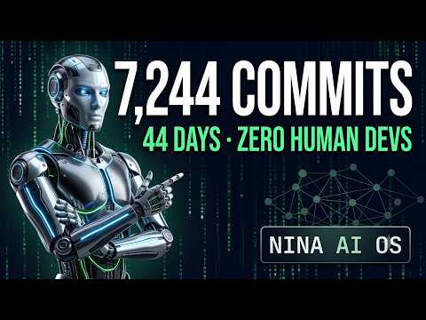 NINA — 7,244 Commits in 44 Days. Zero Human Devs. One Architect. One AI OS