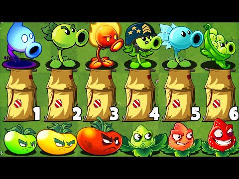 PvZ 2 Challenge - All Plants Vs 99 Backpacks (Imp Porter) with 3 Power-Up!
