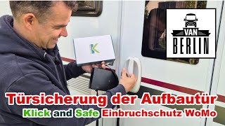 Einbruchschutz Aufbautür | Türsicherung | Einbruch und Diebstahl verhindern mit Klick and Safe