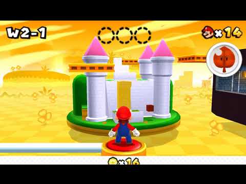 Super Mario 3D Land W2-1 All 3 Stars