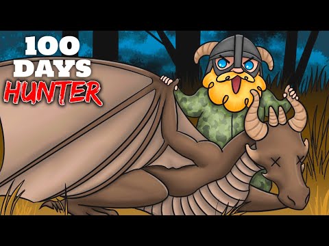 I Spent 100 Days In Skyrim Legendary Difficulty As A Dragon Hunter (Skyrim Movie)