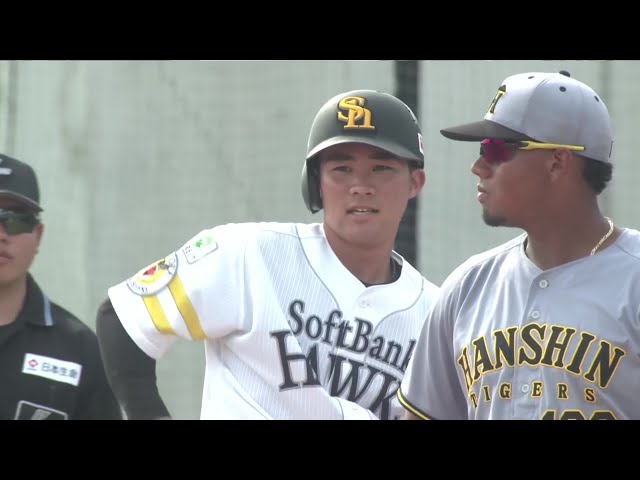 【ファーム】本日2本目!! ホークス・庄子雄大 センターへのタイムリーで点差を広げる!! 2025年4月30日 福岡ソフトバンクホークス 対 阪神タイガース