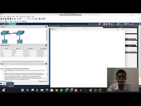 2.9.2 Packet Tracer - Basic Switch and End Device Configuration