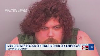 Man receives record sentence in child sex abuse case