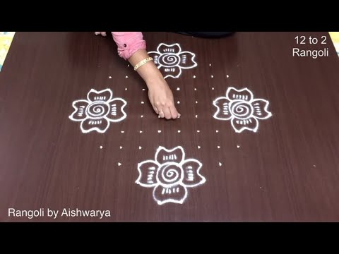 Simple Rangoli for New Year